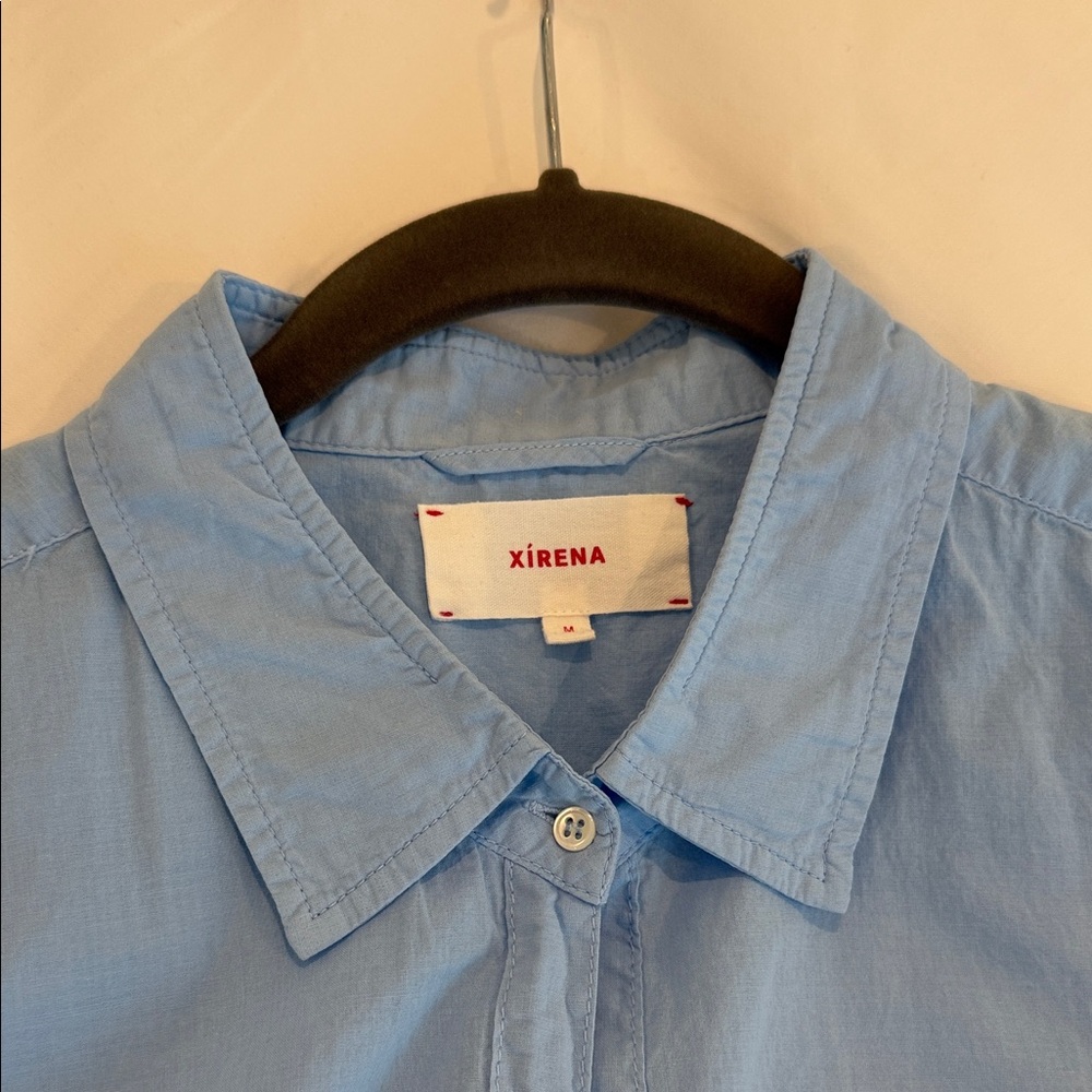 XiRENA Women’s Sky Blue Beau Shirt Medium - Picture 4 of 5